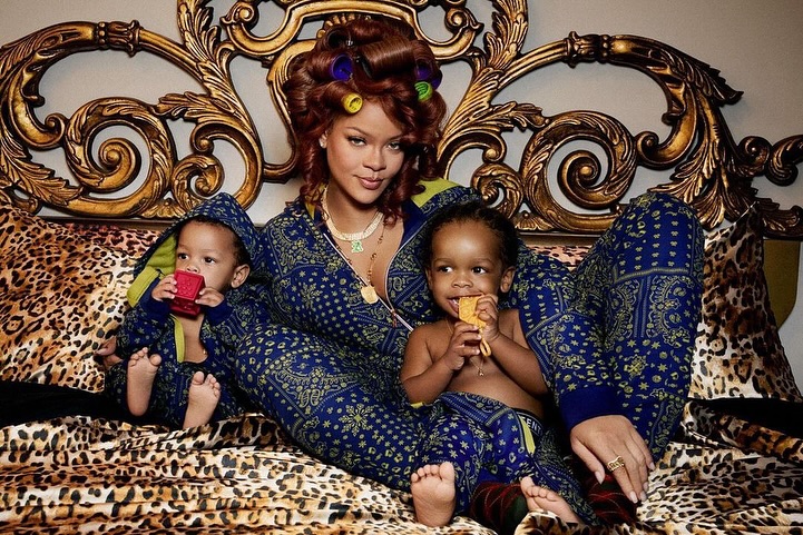 Rihanna and Kids Match in Festive Onesies for Savage X Fenty’s Holiday Campaign